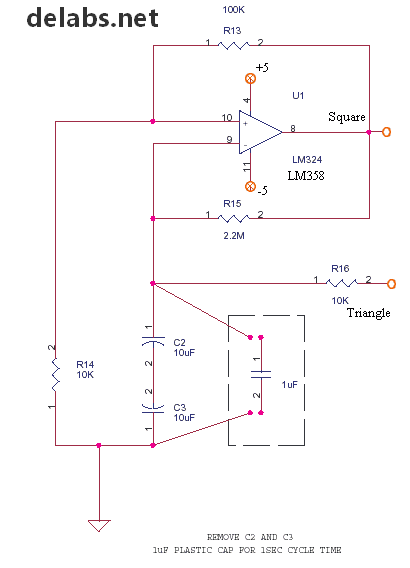 Square and Triangle
            Op-Amp Oscillator