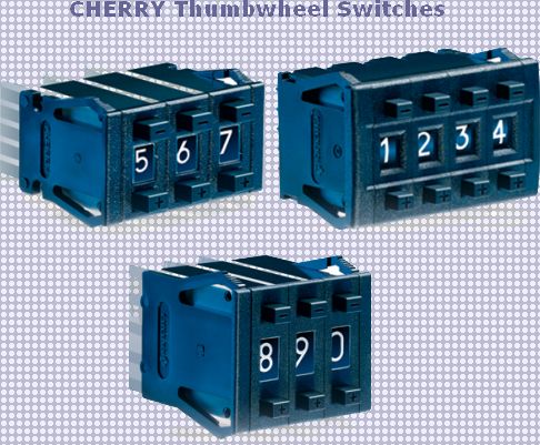 Selector or Thumbwheel Switches from CHERRY