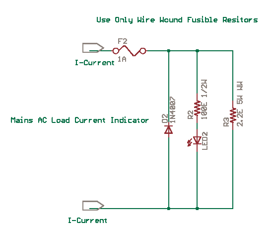 Mains Current LED Indicator